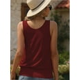 thumbnail image 6 of Women Summer Deep V Neck Tank Top Loose Fit Flowy Sleeveless Shirt, 6 of 7