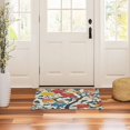 thumbnail image 3 of Yayeee Doormat for Inside 20"x32" Absorbent Low-Profile Washable Non-Slip Rubber Backed Entryway Rug, Vibrant Japanese Flowers, 3 of 8