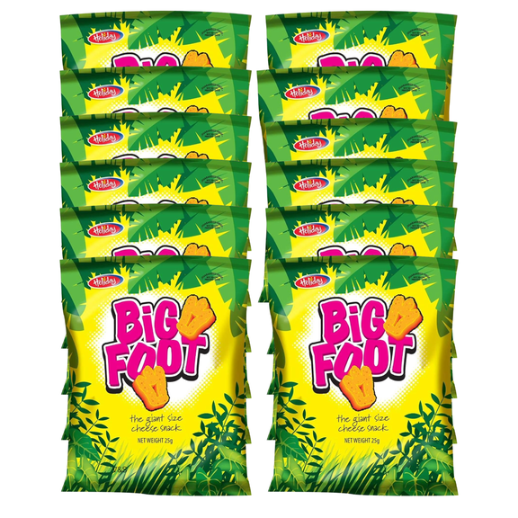 Holiday Big Foot, The Giant Cheese Snack, 0.8 oz (Pack of 12) – Caribbean Jamaican Snack