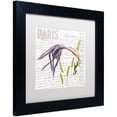 thumbnail image 2 of Trademark Fine Art "Paris Botanique Lily Purple" Canvas Art by Jennifer Redstreake White Matte, Black Frame, 2 of 4