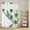 White, variant on Tropical Plants No Hook Shower Curtain with Snap in Liner, Waterproof Fabric Shower Curtains, Summer Coastal Beach Coconut Tree Green Shower Curtain Set Top See Through for Bathroom 72"x78"