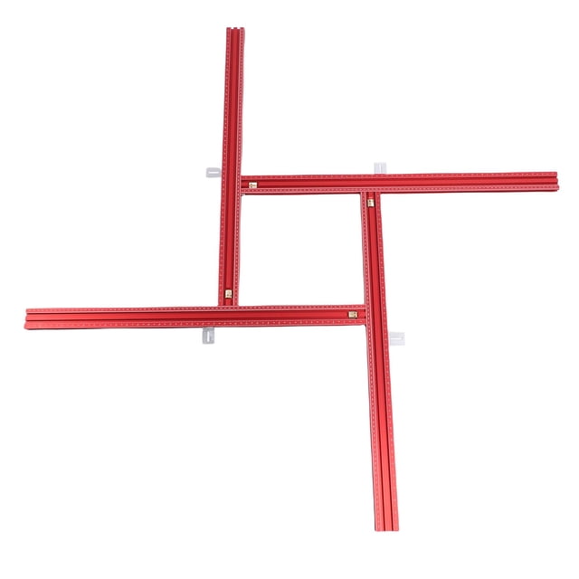 Ensemble de Guide de Rail de Scie pour Menuiserie, Système de Guide de Rail de Routeur Cadre Carré pour Projets de Menuiserie