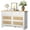‎White, variant on White Dresser for Bedroom, 7 Drawers Double Dresser, 47.3 in Wide Wood Chest of Drawers with Wood Drawer Organizer with Sturdy Base for Living Room, Entryway and Hallway