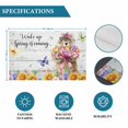 thumbnail image 6 of Spring Groundhog Placemats Set of 4, Watercolor Sunflower Botanical Vintage Placemats for Dining Table, Place Mats for Kitchen Tabletop, Waterproof Wipeable Dining Table Mats Set, 6 of 9