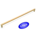 thumbnail image 1 of 5 Pack - Cosmas 14777-320BG Brushed Gold Modern Cabinet Hardware Handle Pull - 12-5/8" Inch (320mm) Hole Centers, 1 of 1
