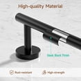 thumbnail image 2 of Juego de accesorios de baño USHOWER de acero inoxidable negro mate, 2 of 9
