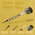 thumbnail image 2 of Viper Wizard Soft Tip Dart Set, 18 Grams, Blue and Black, 2 of 10