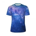 thumbnail image 4 of T Shirt For Men Starry Space Print Sports Summer Starry Space Print Awesome Trendy Cool Tee Shirt Fo, 4 of 7