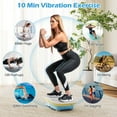 thumbnail image 4 of Goplus Vibration Plate Exercise Machine with 10 Speed Intensities Remote for Home FitnessGreen+Blue, 4 of 10