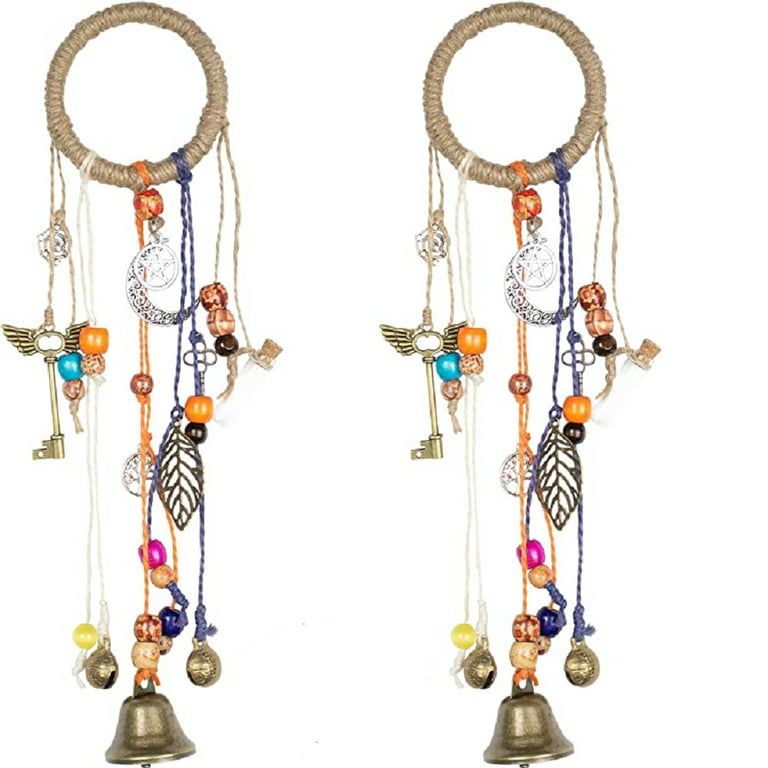 Amythest Witches Charm Bells/ Green Witches Bells/ Clears Negativity/  Attracts Positive Energy for Protection,Occult Decor,Pagan