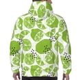 thumbnail image 7 of Haiem Green Various Lemons Patterned Men's Hoodie with Kangaroo Pocket - Ideal Pullover Sweatshirt for Daily Wear, Travel, and Home-Large, 7 of 7