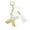 X, variant on Backpack Keychains gifts for Women Initial Letter Keychain for Cute Car key White Tassel Bling crystal shiny