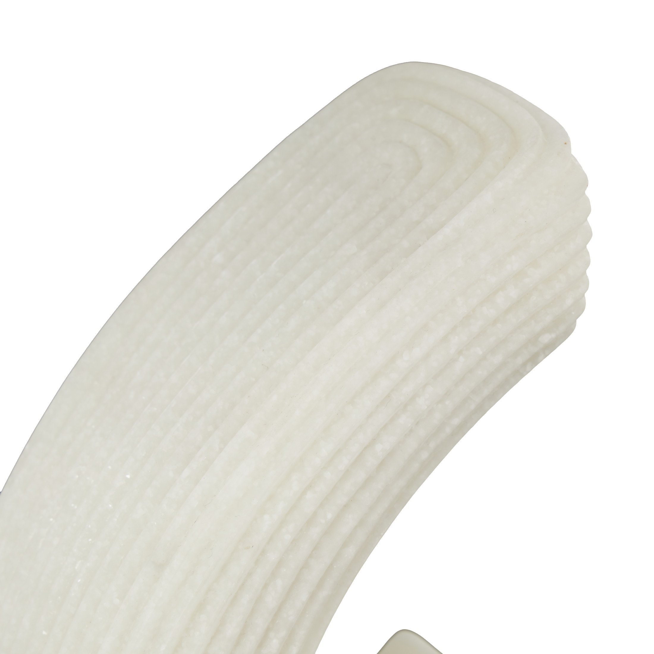 DecMode 4" Heart Inspired Geometric White Polystone Bookends with Shimmer Details (Set of 2)