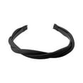 thumbnail image 1 of Diadema de cuero para mujer, doble trenza, elástica, antideslizante, dentada, fina, accesorios para el cabello para mujeres y niñas., 1 of 2