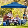 thumbnail image 6 of 10'X10' Canopy Replacement Cover Gazebos & Pergolas Tent Shelter Sunshade Waterproof Roof Top Polyester Single/Double Tiered with Air Vent 300X300m F, 6 of 6