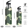 thumbnail image 2 of Yayeee 20oz Insulated Water Bottle Double Wall Stainless Steel with Flip Straw Lid, Black Abstract, 2 of 7
