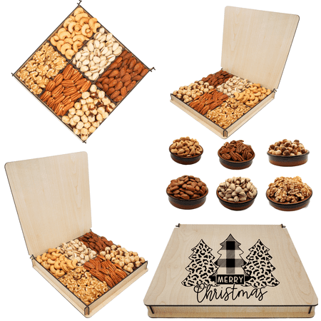Christmas Nuts Gift Basket Holiday Presents Mixed Nuts Healthy Fresh Gift Idea For Business
