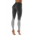 thumbnail image 3 of Sassy Apparel Women's Full Length High Waist Yoga Gym Active Leggings Pants (XLarge, Black/Gray), 3 of 3