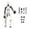 White, variant on T13 Action Figure Set, Dummy Titan Lucky 13 Action Figure, T 13 Action Figure for Desktop Decorations,Creative Assembly And Decompression Toys White