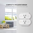 thumbnail image 2 of DEELLEEO Prise Intelligente Maison Intelligente WiFi Fonctionne avec Siri Alexa Google Home Nest Hub et Smartthings Hub Requis WiFi 2.4GHz Requis (1 Pack), 2 of 9
