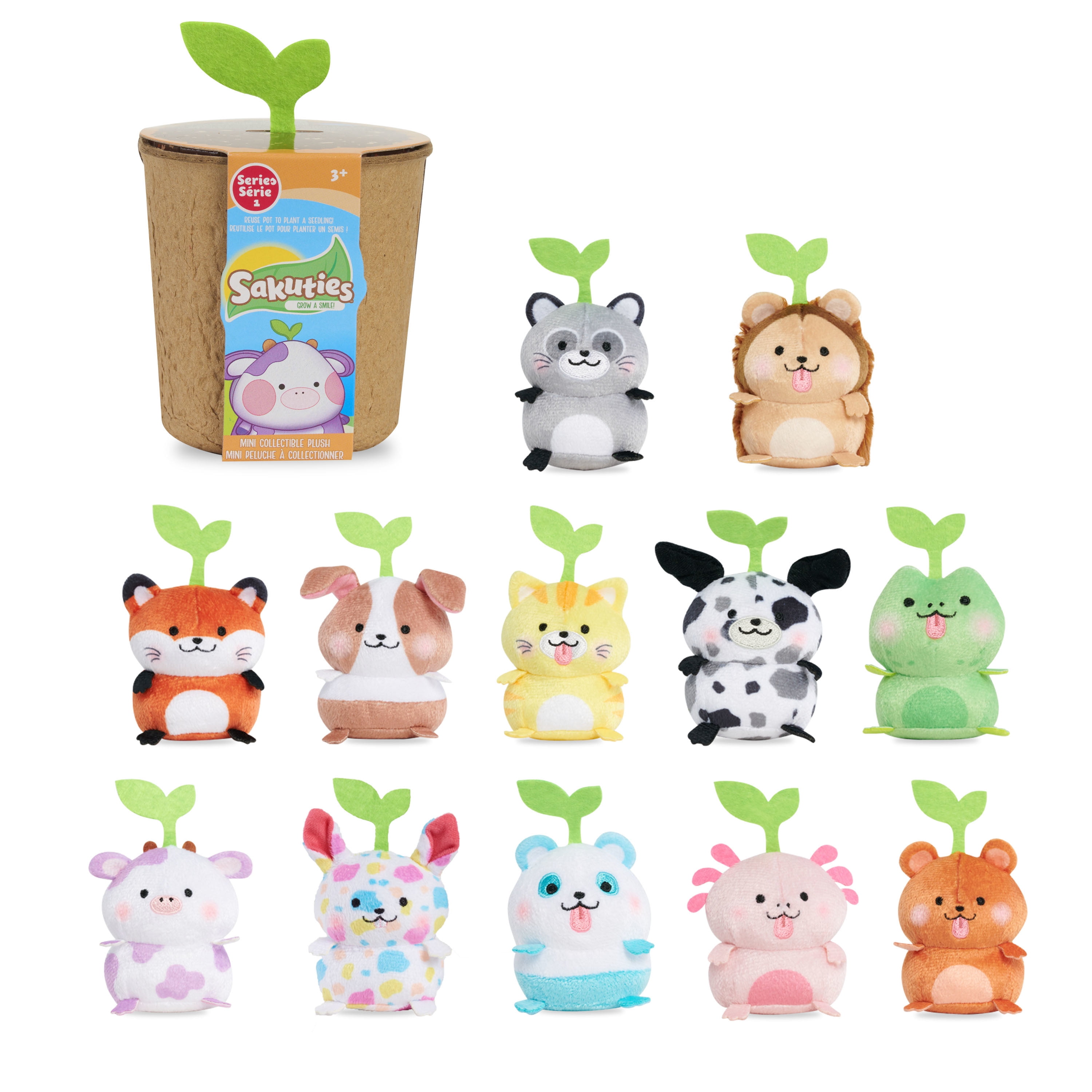 Sakuties Mini Collectible Stylized Plush,  Kids Toys for Ages 3 Up, Gifts and Presents