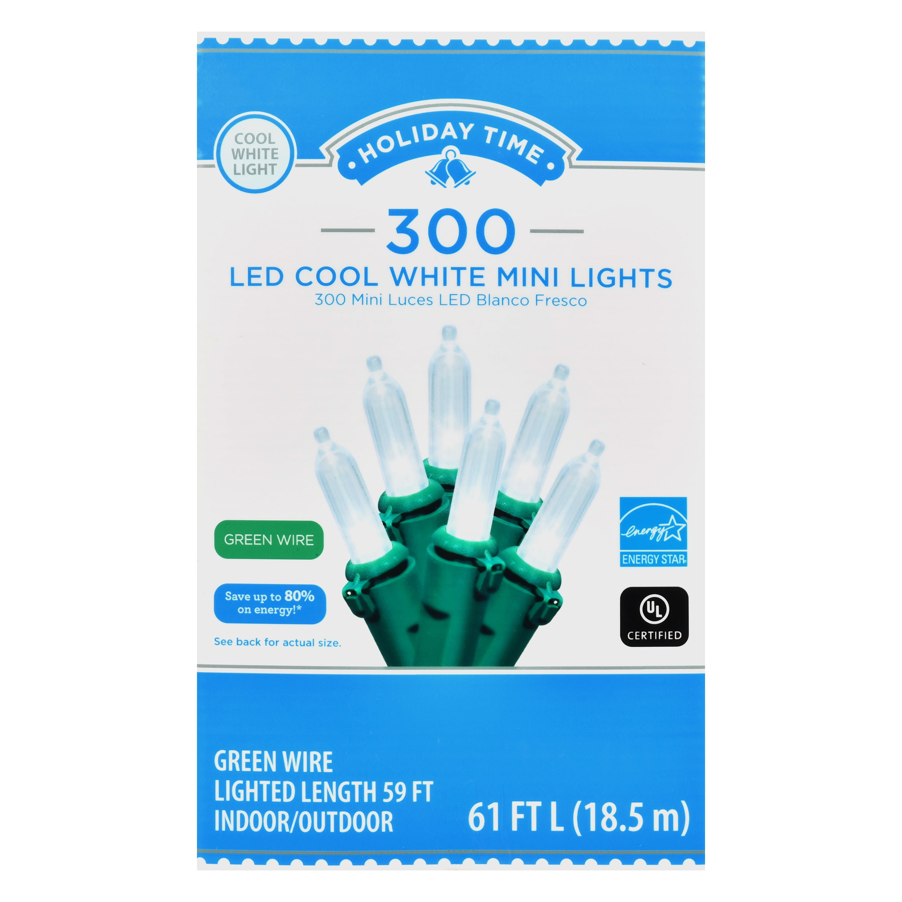 December Home Cool White 150 LED Micro Lights 43 ft Lighted Length NEW 