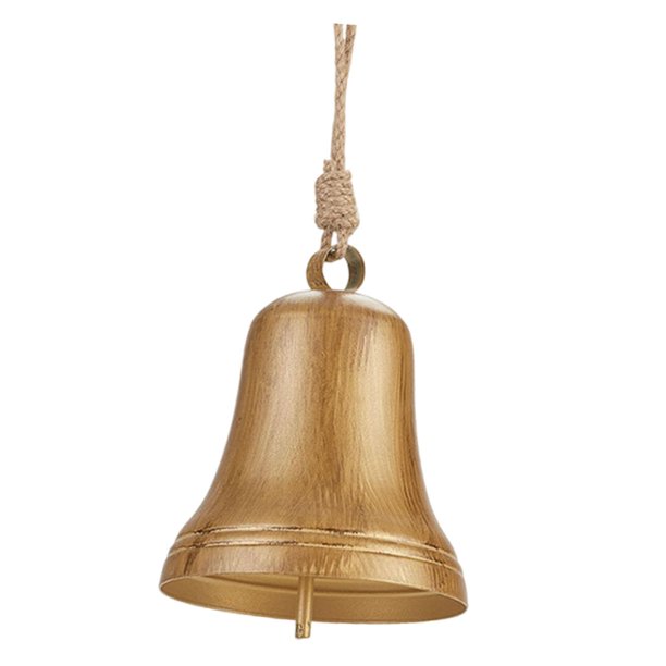 Campana navideña colgante de pared con forma de vaca para colgar en el árbol, ideal para puerta, patio o interiores. Estilo G