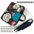 thumbnail image 3 of YFYANG 13 inch Universal Laptop Bag Oxford Cloth Laptop Sleeve, Multi-functional Colorful Vintage Floral Patterns Notebook Computer Messenger Bag Handbag, 3 of 8