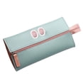 thumbnail image 1 of Estuche de cuero para lápices, lindo y delgado estuche para lápices, estuche pequeño para lápices, encantador bolso de papelería, bolso cosmético portátil con cremallera para lápices, 1 of 6