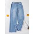 thumbnail image 5 of Pantalones PRETTYGARDEN de Mezclilla Azul Anchos de Pierna Alta Talle 12, 5 of 5
