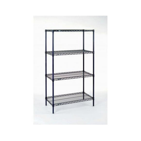 Nexel Industries 21486C 21 x 48 x 63 in. Plate Starter Shelf Unit, Chrome