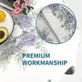 thumbnail image 5 of Watercolor Purple Hydrangea Round Tablecloth 60 Inch Spring Summer Lilac Table Cloth Floral Lavender Flower Circle Stain Resistant Table Cover for Kitchen Dining Party Weddings Outdoor Decor, 5 of 6