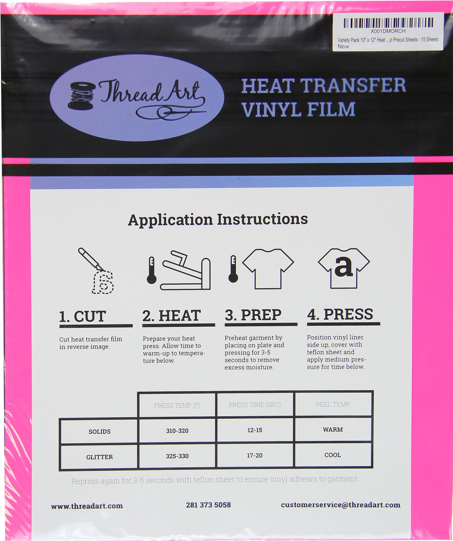 Pastel Solid Color Iron On Vinyl - Heat Transfer Variety Pack —