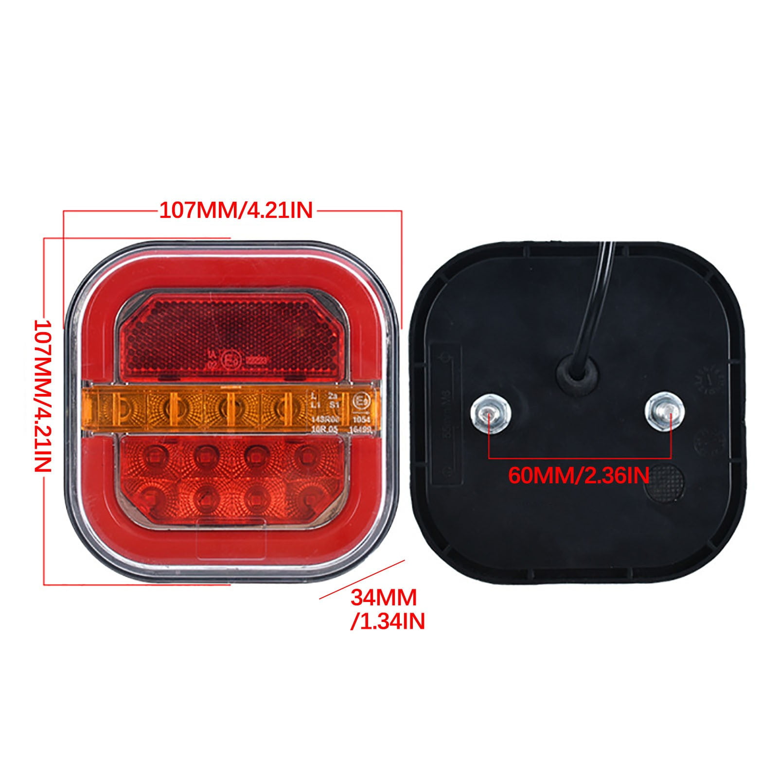 Magnetic Wireless Tail Lights for Trailer, 2025 Upgraded Wireless Trailer Lights Kit, Rechargeable Magnetic Led Trailers Light, for Truck, Rv, Camper, Boat