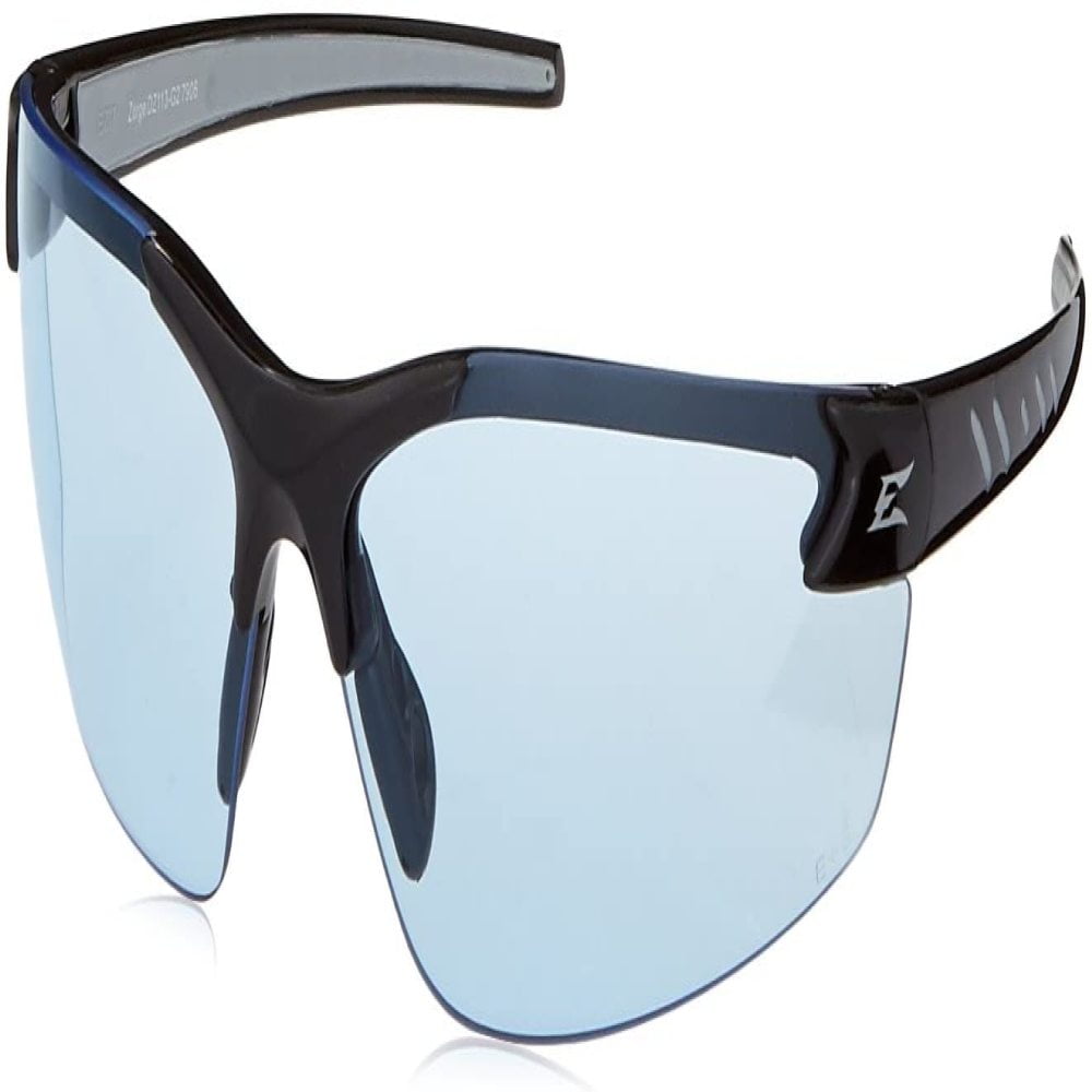 Edge Eyewear DZ113G2 Safety Glasses, Black with Light Blue Lens