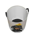 thumbnail image 3 of Fotbe Laundry Hamper With Durable Leather Laundry Basket Dachshund Sitting In Bathtub Thickened Waterproof Round Collapsible Laundry Hamper, Dirty Clothes Laundry Basket, 3 of 8