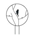 thumbnail image 1 of Black Enrejado de jardín de pájaros en maceta de 16 pulgadas, enrejado trepador de vid, soporte para plantas, soporte de estaca, alambre con revestimiento inoxidable para hiedra, 1 of 5