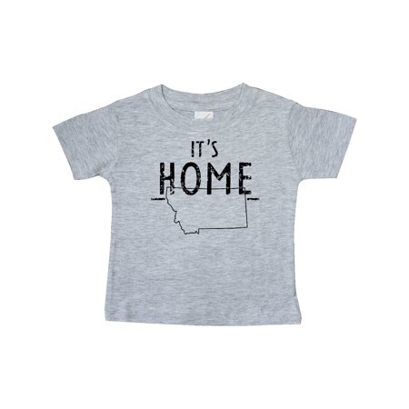 

Inktastic It s Home- State of Montana Outline DIstressed Text Gift Baby Boy or Baby Girl T-Shirt