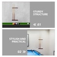 thumbnail image 3 of HONMEET 2Sets Wall Mount Pool Stick Holder Rack 6 Slot Wooden Cue Organizer in Dark Red for Game Room, 3 of 6