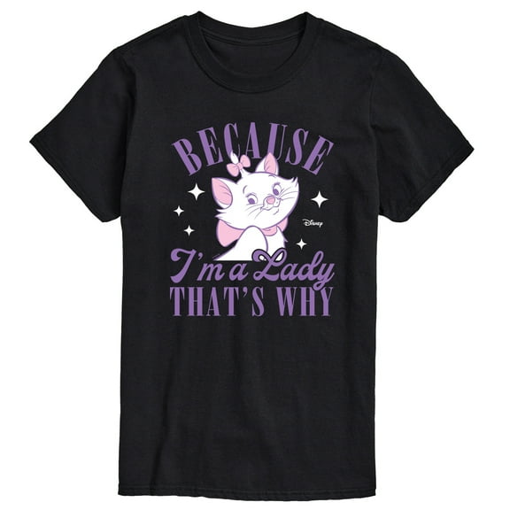 Disney - The Aristocats - Because Im A Lady - Men's Short Sleeve Graphic T-Shirt