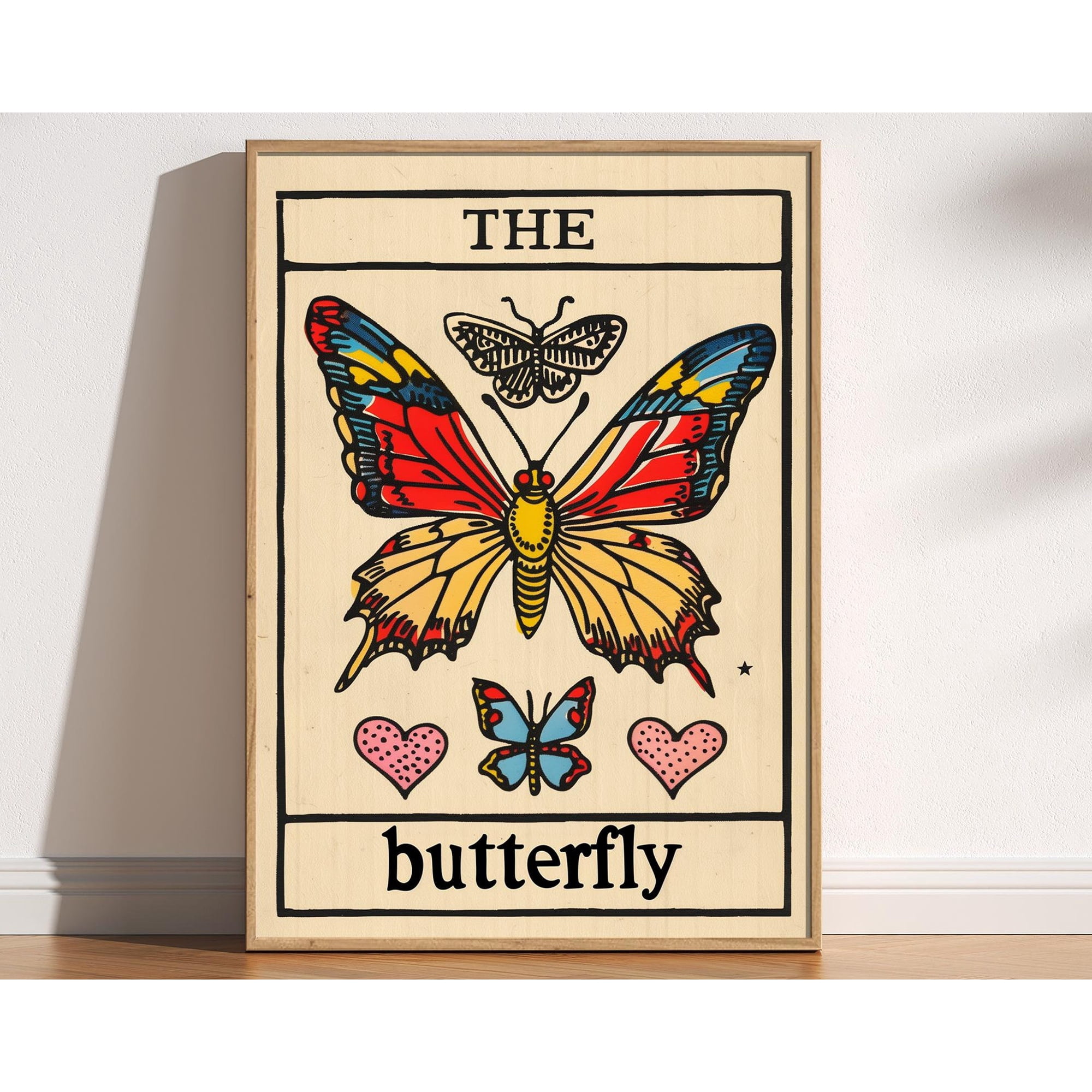 The Butterfly Tarot Card Print Mystical Celestial Nature Art Fun Alternative Tarot Card St