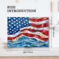 thumbnail image 2 of Silicone Stove Mat for Glass Top Stove, Watercolor Painting Of Flowing American Flag Electric Stove Cover Mat, 28 x 20 Inch Heat - Resistant Gas Gtove Burner Covers Glass Stove Top Protector, 2 of 4