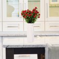 thumbnail image 6 of PTOOTP Outdoor Artificial Flowers Red Bunches Realistic Decorative Floral Arrangement, 6 of 6