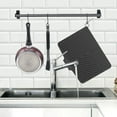 thumbnail image 6 of Drying Mat for Kitchen Counter, Non-Slip Silica Gel Heat Resistant Pad, Built-In Heat Drying, Multifunctional Dish Drying Mat with Hanging Hole, Easy to Clean and Store, 6 of 6