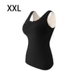 thumbnail image 2 of Qarigey Ropa interior térmica acolchada de invierno frío para mujer, Top de mantenimiento del calor, chaleco básico informal, ropa para el hogar, Ropa interior Negro XXL Qarigey AP013622-08, 2 of 6