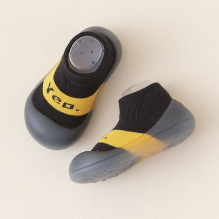 Toddler Slipper Socks Non-Skid Indoor Walking Sock Shoes Soft Sole Sneakers Cotton Baby Grip Socks for Boys 9-12 Months