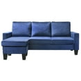 thumbnail image 3 of Glory Furniture G0514-SCH Navy Blue Sofa Chaise, 3 of 5
