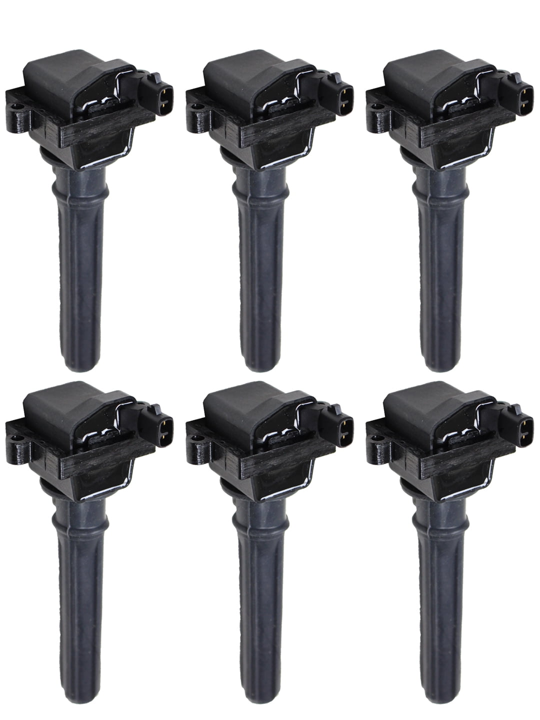 Set of 6 Ignition Coils Compatible with 2005 Chrysler 300 2.7L V6