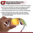 thumbnail image 6 of 1 Set Motorcycle Riding Goggles PC Tri-Acetyl Cellulos UV400 Outdoor Sports Sunglasses for Motocross Dirt Bike ATV Red Lens White Red Frame, 6 of 6
