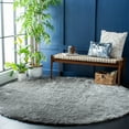 thumbnail image 2 of SAFAVIEH Paris Ivonette Solid Shag Area Rug, Grey, 3' x 5', 2 of 7